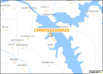 map of Cambridge Shores