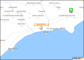 map of Cambrils