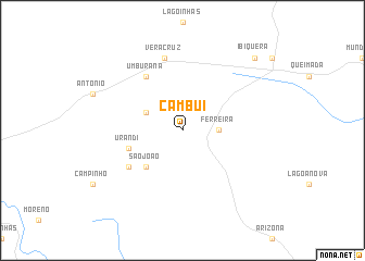 map of Cambuí