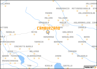 map of Camburzano