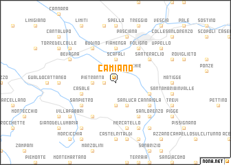 map of Camiano