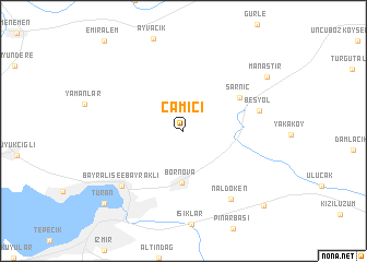 map of Çamiçi