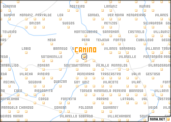 map of Camino