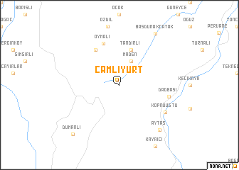 map of Çamlıyurt