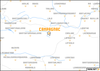 map of Campagnac