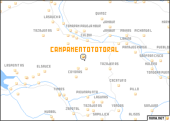 map of Campamento Totoral