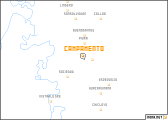 map of Campamento