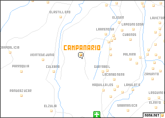 map of Campanario
