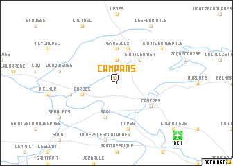 map of Campans