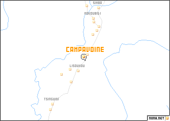 map of Camp Avoine