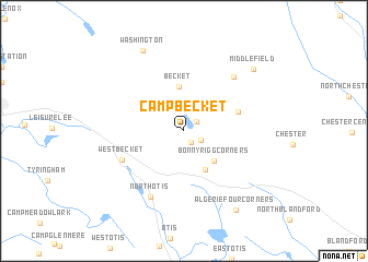 map of Camp Becket