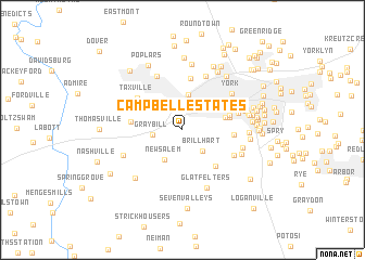 map of Campbell Estates
