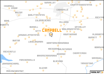 map of Campbell