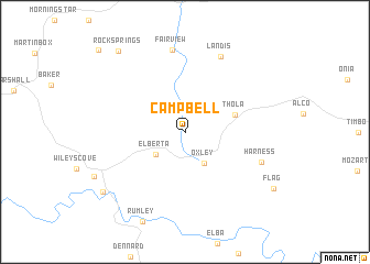 map of Campbell