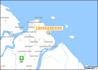 map of Camp de Rémire