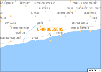 map of Campdessens