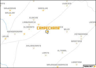 map of Campechana