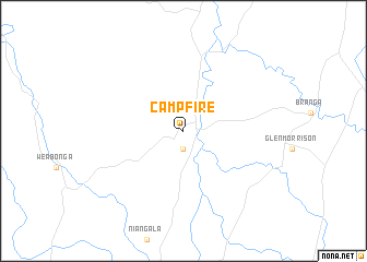 map of Camp Fire