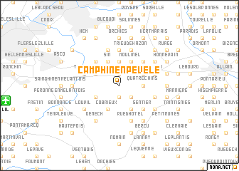 map of Camphin-en-Pévèle