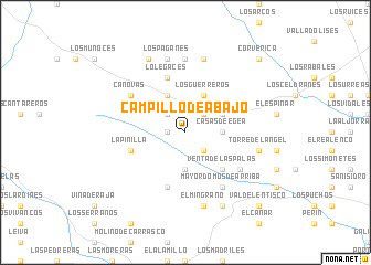map of Campillo de Abajo
