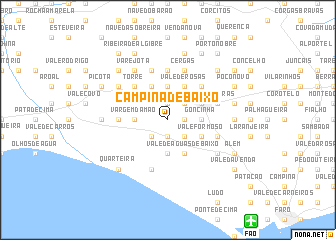 map of Campina de Baixo