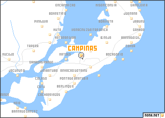 map of Campinas