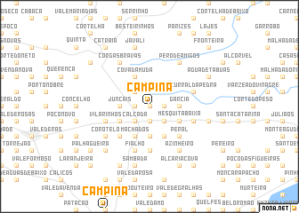 map of Campina