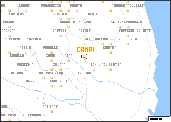 map of Campi