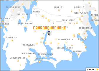 map of Camp Noquochoke