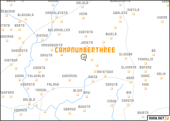 map of Camp Number Three