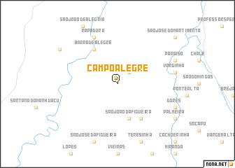 map of Campo Alegre