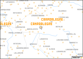 map of Campo Alegre