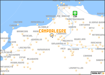 map of Campo Alegre