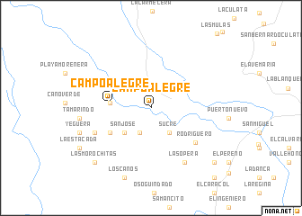 map of Campo Alegre