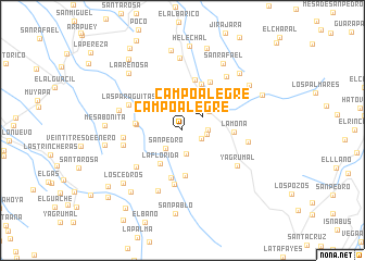 map of Campo Alegre