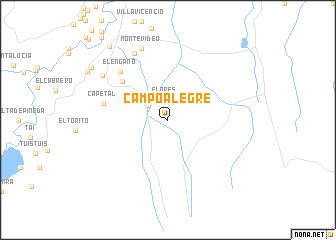 map of Campo Alegre