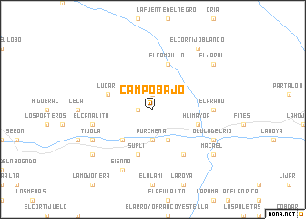 map of Campo Bajo