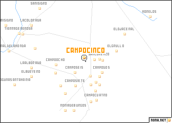 map of Campo Cinco