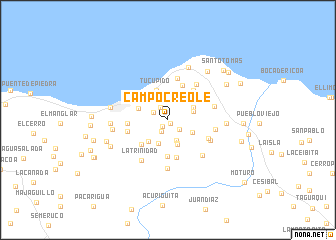map of Campo Creole