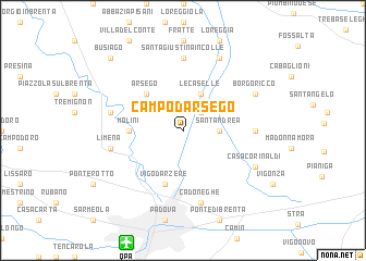 map of Campodarsego