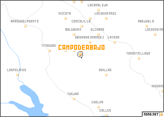 map of Campo de Abajo