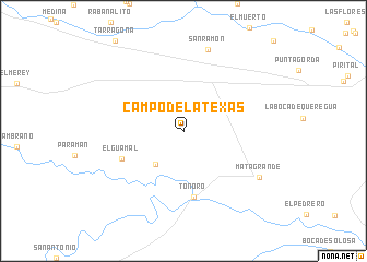 map of Campo de La Texas