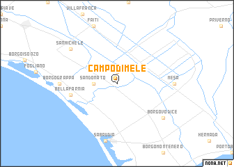 map of Campodimele