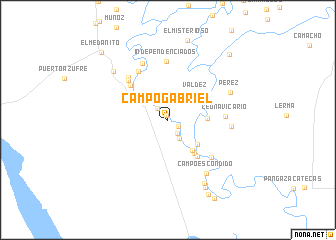 map of Campo Gabriel
