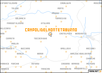 map of Campoli del Monte Taburno