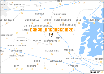 map of Campolongo Maggiore