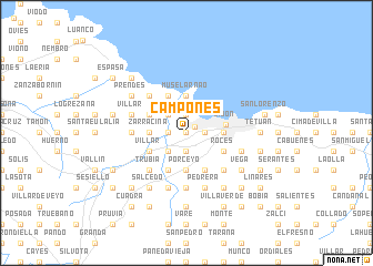 map of Campones