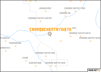 map of Campo Ochenta y Siete