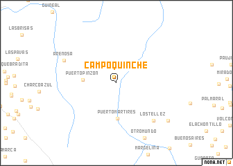 map of Campo Quinche
