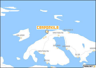 map of Camp Orkila